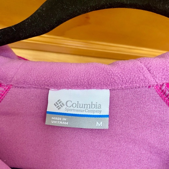 NWT Columbia Women’s Fleece Jacket Color Block Outerwear M Medium Pink Purple - Picture 5 of 6